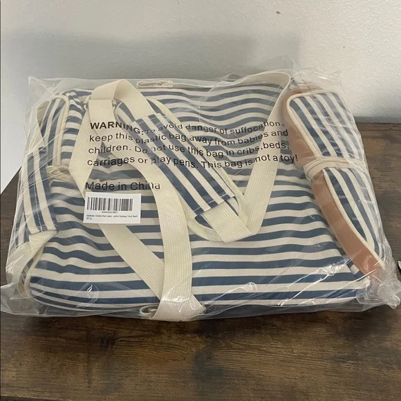 NWT 2 Bottles Wine Carrier Bag, Padded Tote * Perfect‎ for Picnic or Traveling - Picture 9 of 9